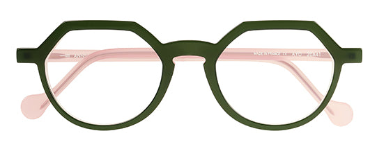 Anne Et Valentin Ayo Eyeglasses Olive Pink 20A41 Front
