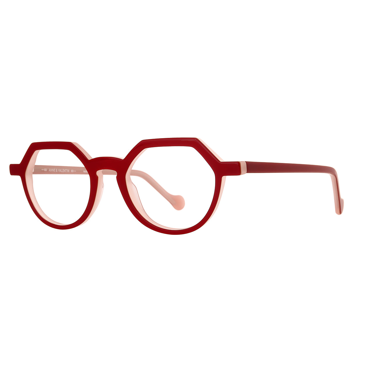 Anne Et Valentin Ayo Eyeglasses Red 1246 Profile