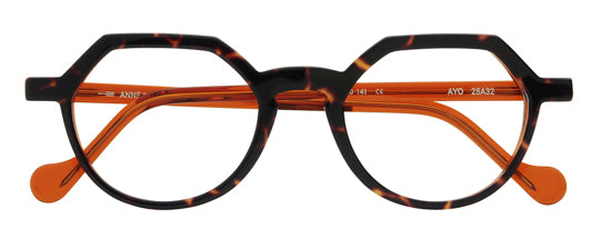 Anne Et Valentin Ayo Eyeglasses Tortoise Orange 25A32 Front