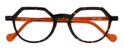 Anne Et Valentin Ayo Eyeglasses Tortoise Orange 25A32 Front
