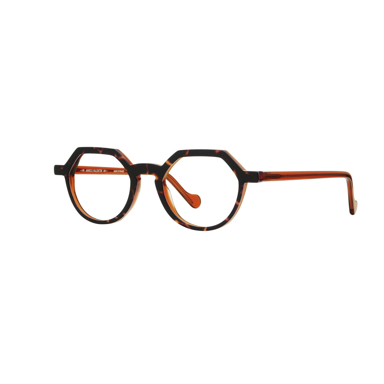 Anne Et Valentin Ayo Eyeglasses Tortoise Orange 25A32 Profile