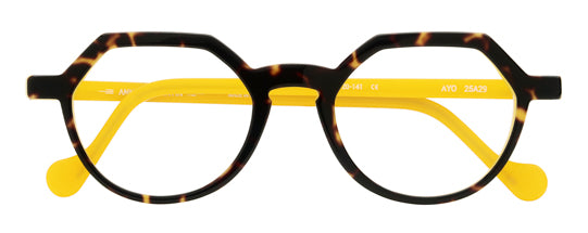 Anne Et Valentin Ayo Eyeglasses Tortoise Yellow 25A29 Front