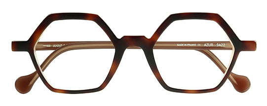 Anne Et Valentin Azur Eyeglasses Tortoise Beige 9A22 Front at Gazal Eyecare Roswell Atlanta