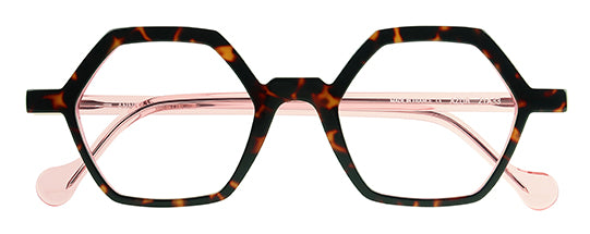Anne Et Valentin Azur Eyeglasses Tortoise Pink 21A33 Front at Gazal Eyecare Roswell Atlanta