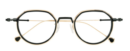 Anne Et Valentin BALDWIN Eyeglasses Cream Black 25B35 Front