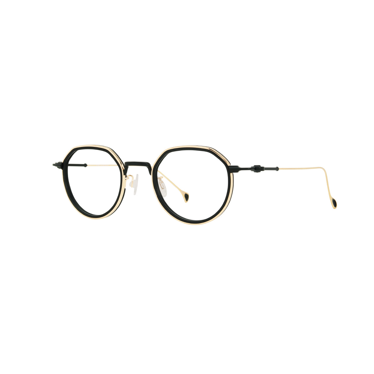 Anne Et Valentin BALDWIN Eyeglasses Cream Black 25B35 Side