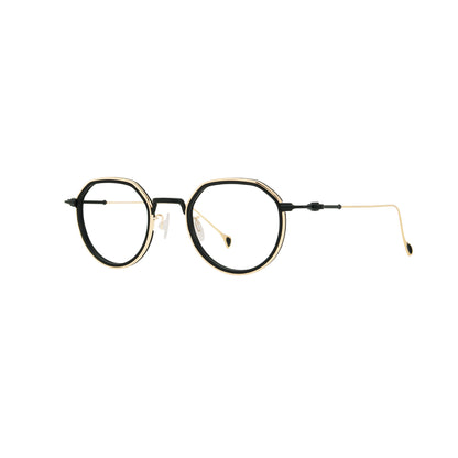 Anne Et Valentin BALDWIN Eyeglasses Cream Black 25B35 Side