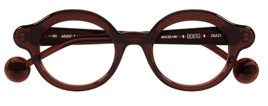 Anne Et Valentin BOING Eyeglasses Brown 26A21 Front