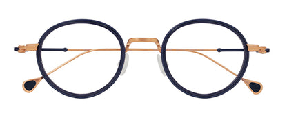 Anne Et Valentin BUTOR Eyeglasses Blue Gold 24C44 Front