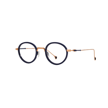 Anne Et Valentin BUTOR Eyeglasses Blue Gold 24C44 Side