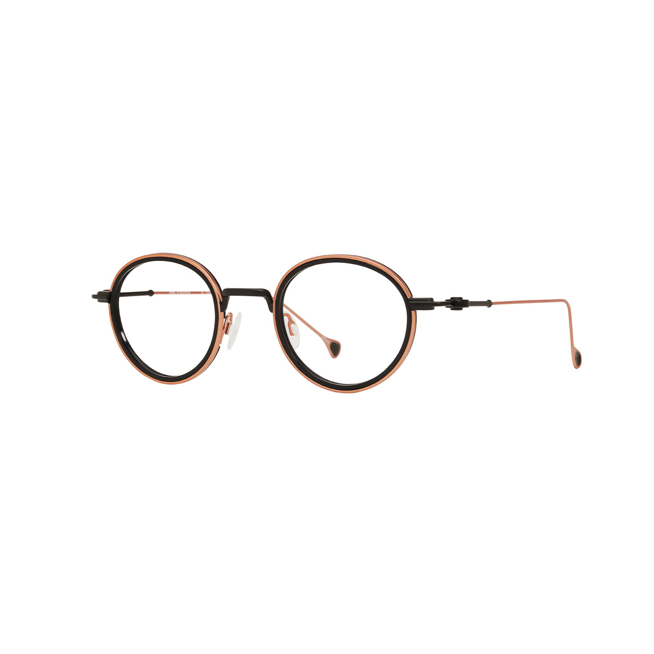 Anne Et Valentin BUTOR Eyeglasses Peach Black 24C42 Side