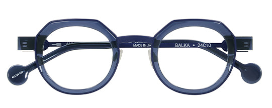 Anne Et Valentin Balka Eyeglasses Crystal Navy 24C10 Front at Gazal Eyecare Roswell Atlanta