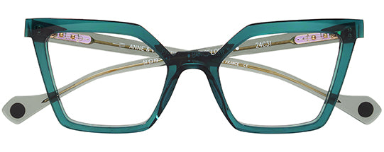 Anne Et Valentin Barceloneta Eyeglasses Crystal Teal 24C31 Front at Gazal Eyecare Roswell Atlanta