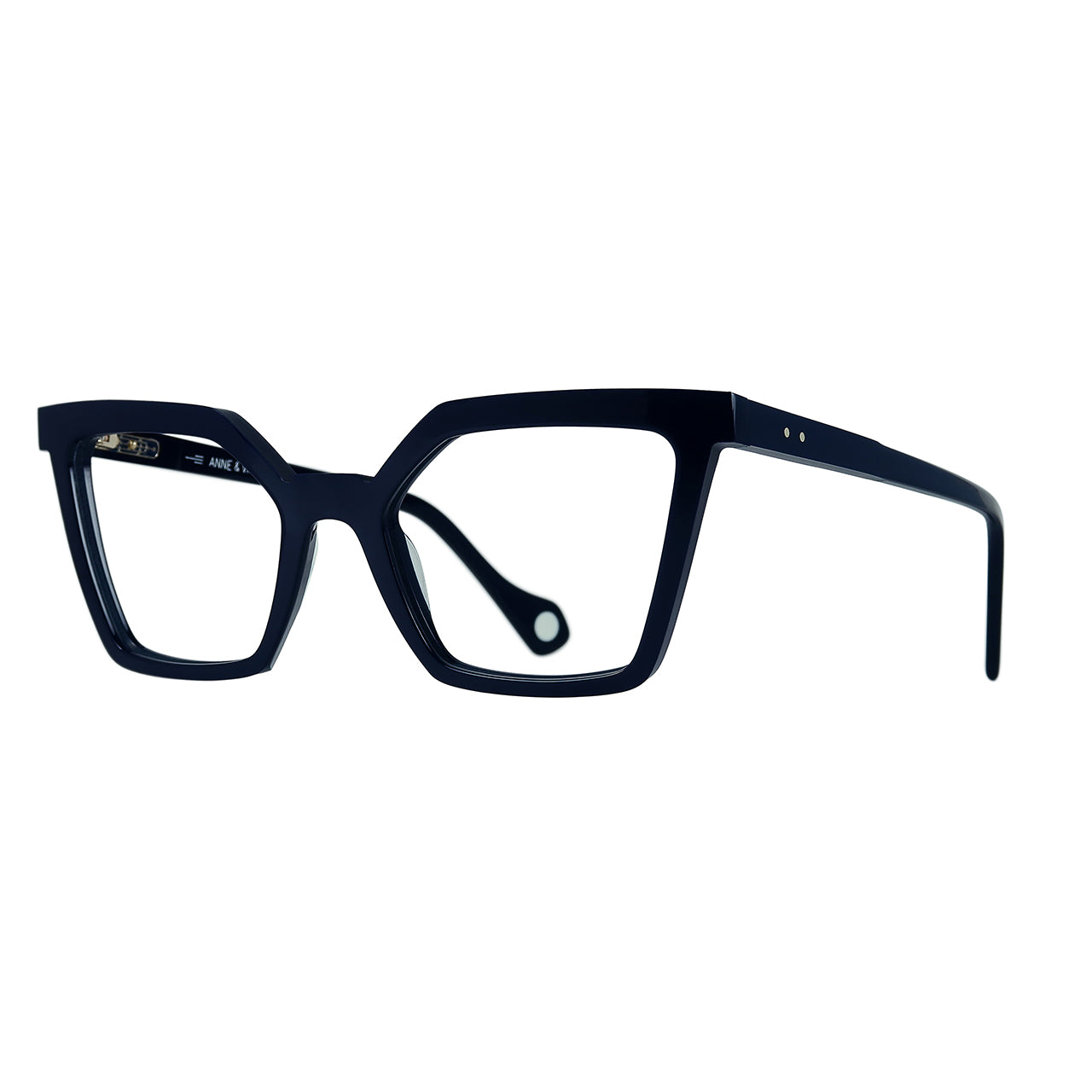 Anne Et Valentin Barceloneta Eyeglasses Navy 20C11 Profile at Gazal Eyecare Roswell Atlanta
