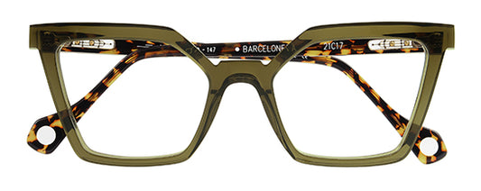 Anne Et Valentin Barceloneta Eyeglasses Olive Tortoise 21C17 Front at Gazal Eyecare Roswell Atlanta