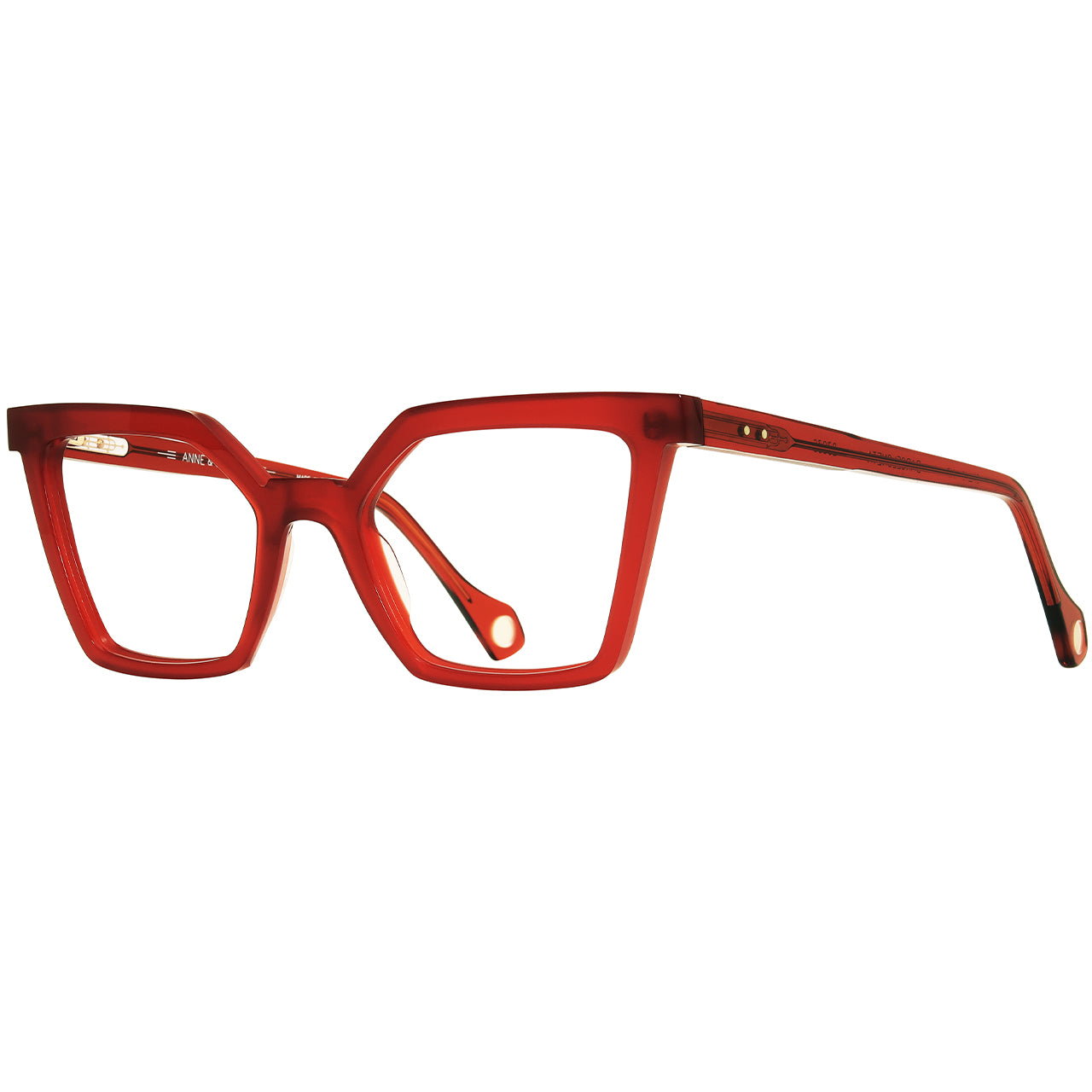 Anne Et Valentin Barceloneta Eyeglasses Red 23C36 Profile at Gazal Eyecare Roswell Atlanta