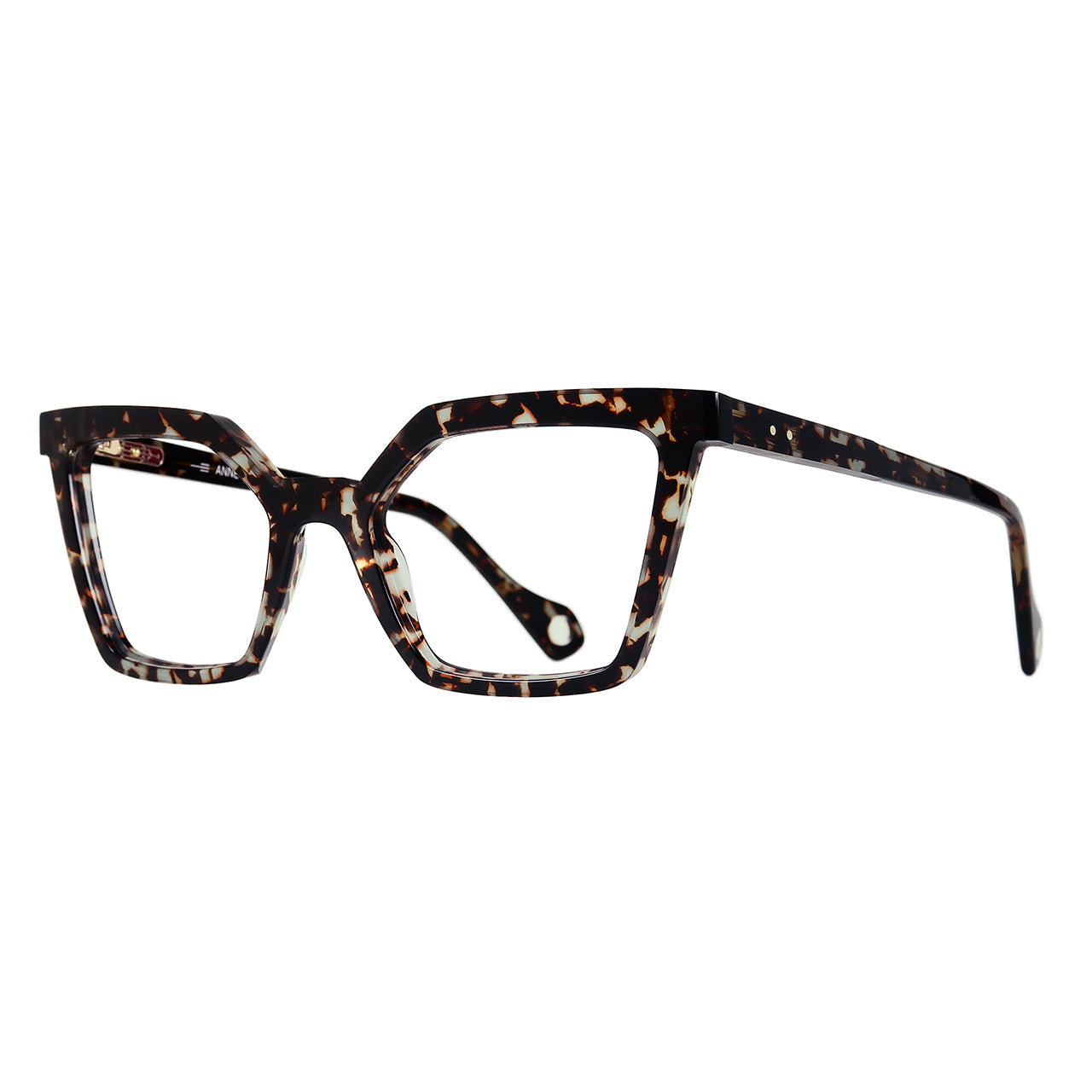 Anne Et Valentin Barceloneta Eyeglasses Speckled Tortoise 20C13 Profile at Gazal Eyecare Roswell Atlanta