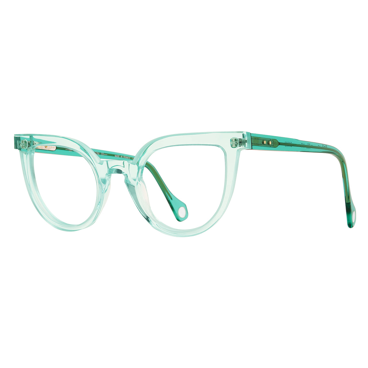 Anne Et Valentin Bel Air Eyeglasses Crystal Teal 22C22 Profile at Gazal Eyecare Roswell Atlanta