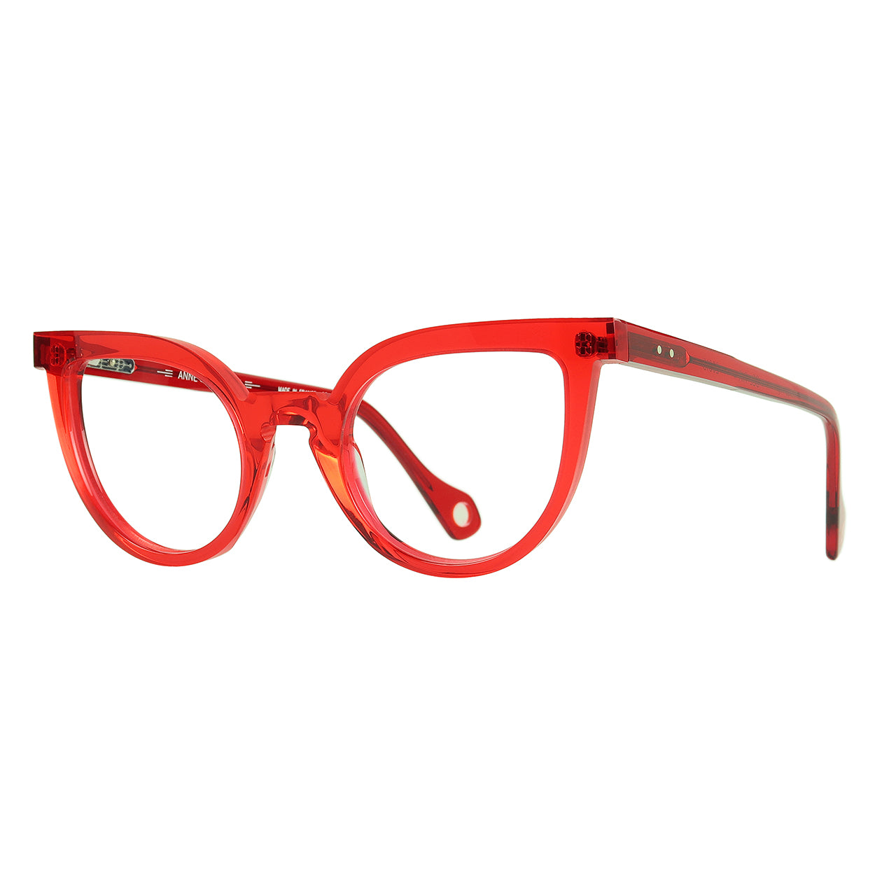 Anne Et Valentin Bel Air Eyeglasses Red 20C15 Profile at Gazal Eyecare Roswell Atlanta