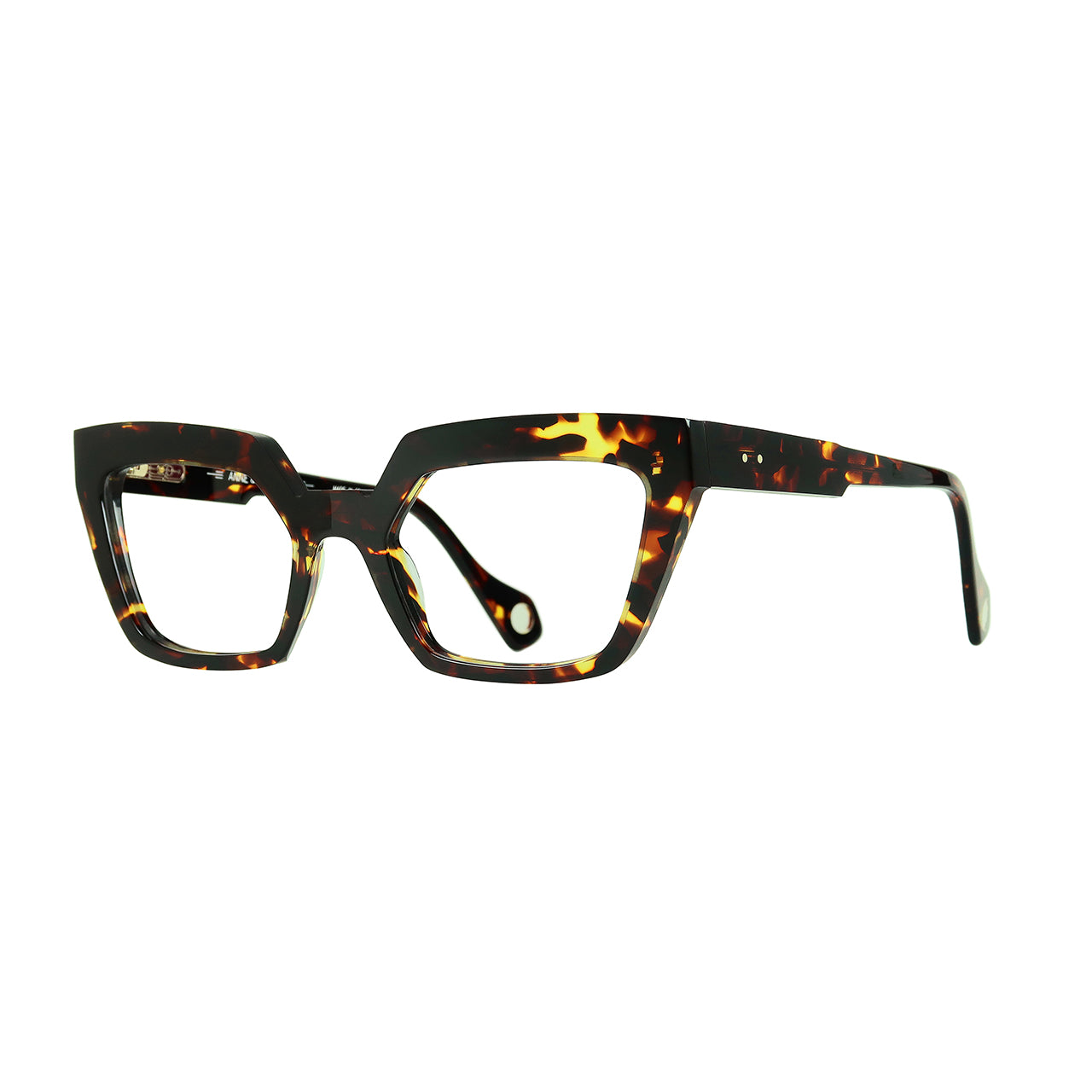 Anne Et Valentin Brera Eyeglasses Tortoise 20C09 Profile at Gazal Eyecare Roswell Atlanta