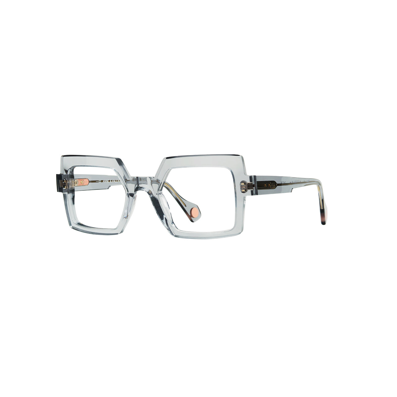 Anne Et Valentin Brooklyn Eyeglasses Crystal 24C28 Profile at Gazal Eyecare Roswell Atlanta