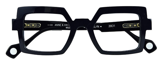 Anne Et Valentin Brooklyn Eyeglasses Dark Blue 20C11 Front at Gazal Eyecare Roswell Atlanta