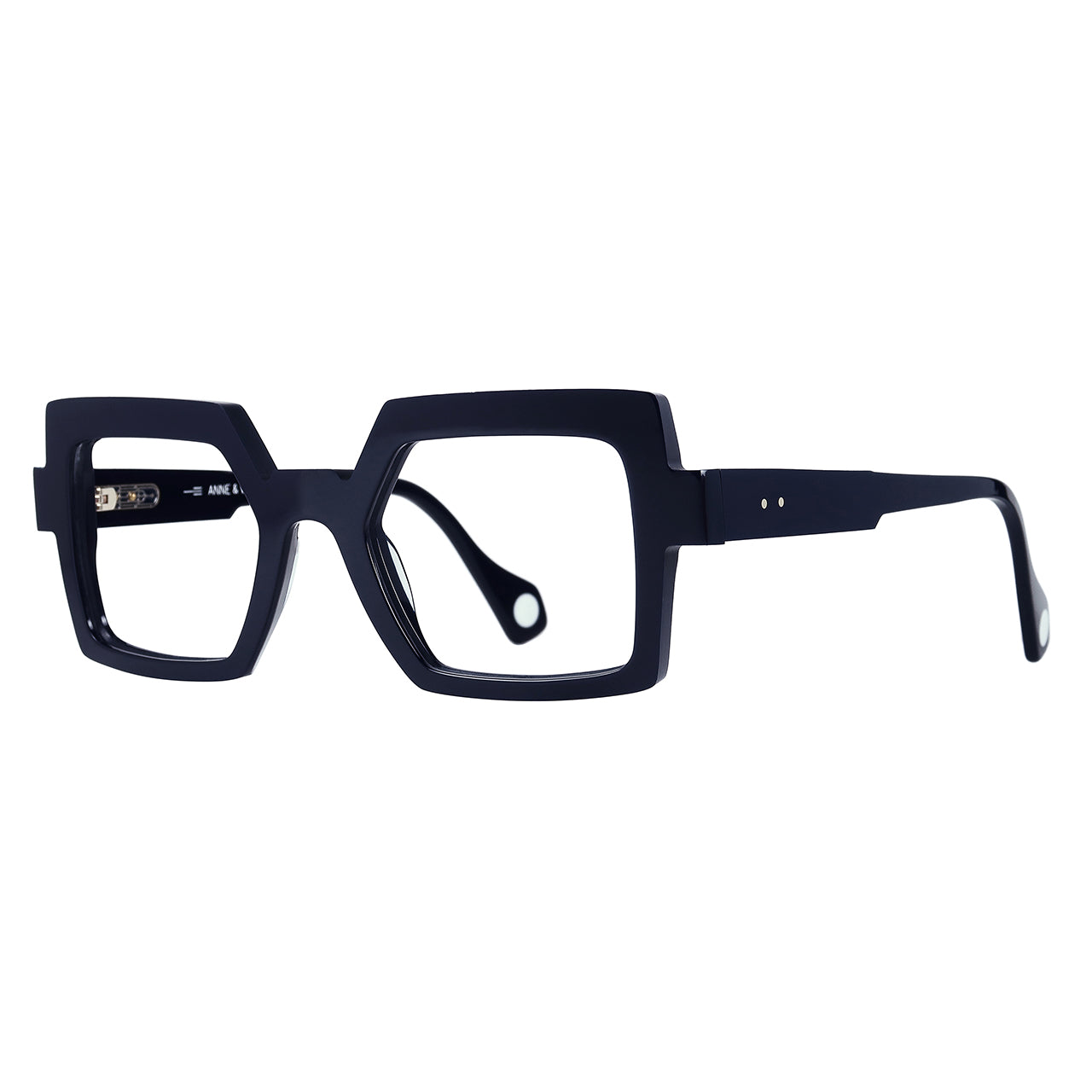 Anne Et Valentin Brooklyn Eyeglasses Dark Blue 20C11 Profile at Gazal Eyecare Roswell Atlanta