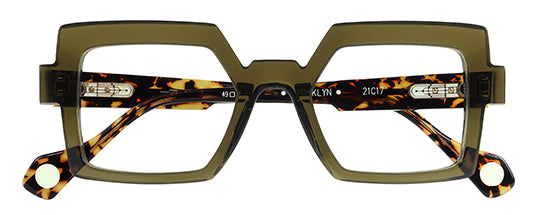 Anne Et Valentin Brooklyn Eyeglasses Olive Tortoise 21C17 Front at Gazal Eyecare Roswell Atlanta