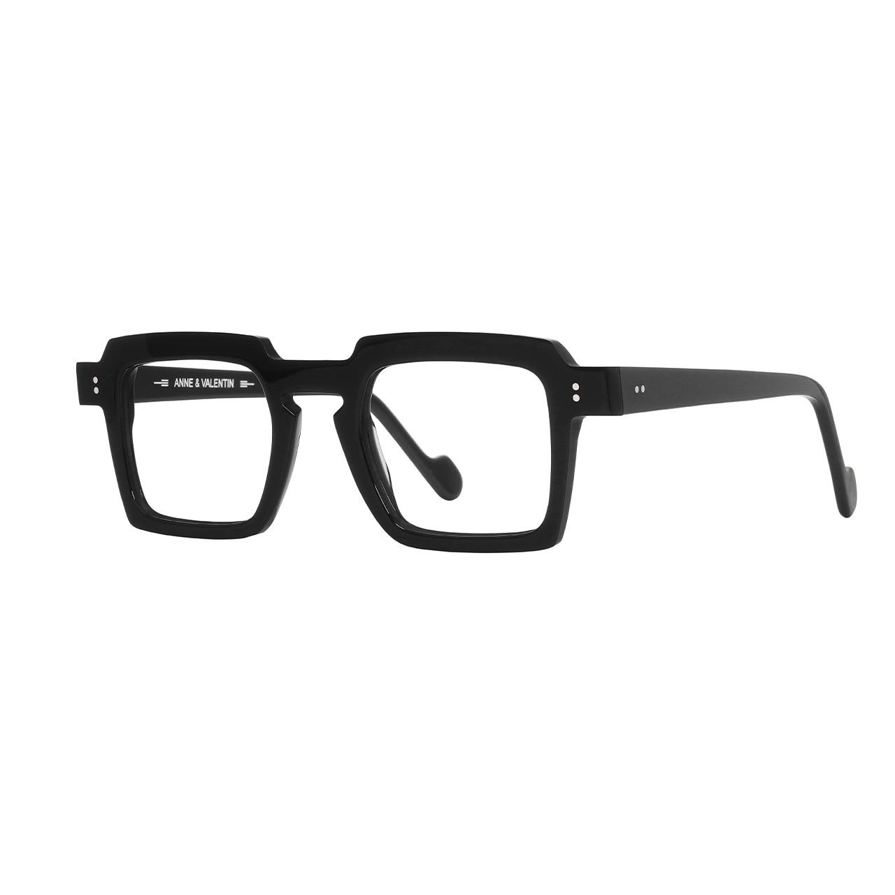 Anne Et Valentin David Eyeglasses Black 23C12 Profile at Gazal Eyecare Roswell Atlanta