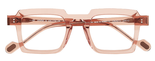 Anne Et Valentin David Eyeglasses Crystal Pink 23C13 Front at Gazal Eyecare Roswell Atlanta
