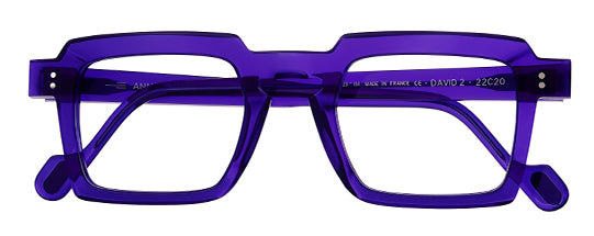 Anne Et Valentin David Eyeglasses Purple 22C20 Front at Gazal Eyecare Roswell Atlanta