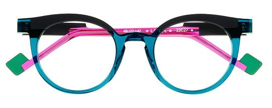 Anne Et Valentin LEVEL Eyeglasses Blue Pink 22C27 Front