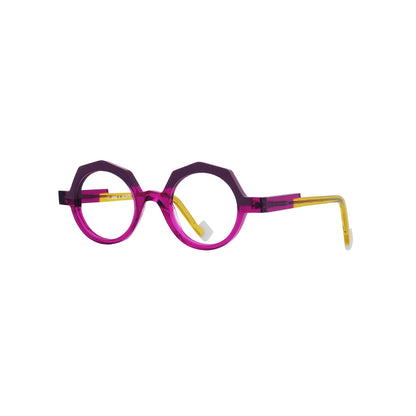 Anne Et Valentin LOCK Eyeglasses Magenta Yellow 24C25 Side