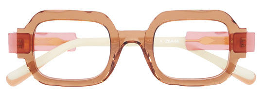 Anne Et Valentin VENZA Eyeglasses Beige 26A44 Front
