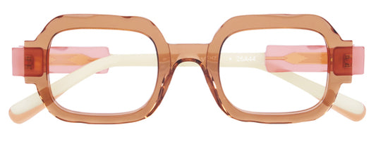 Anne Et Valentin VENZA Eyeglasses Beige 26A44 Front