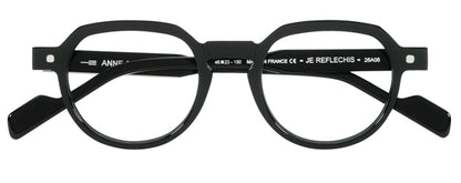Anne et Valentin JEREFLECHIS Eyeglasses Black 26A06 Front