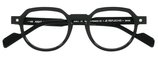 Anne et Valentin JEREFLECHIS Eyeglasses Black 26A06 Front