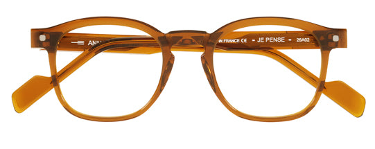 Anne et Valentin Jepense Eyeglasses Honey 26A02 Front