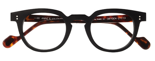 Anne Et Valentin Dryden 2 Eyeglasses Black Tortoise 21C13 Front