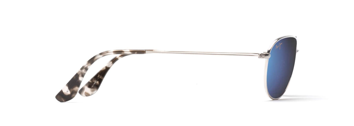 Maui Jim Baby Beach sunglasses in Silver - Blue Hawaii, side view