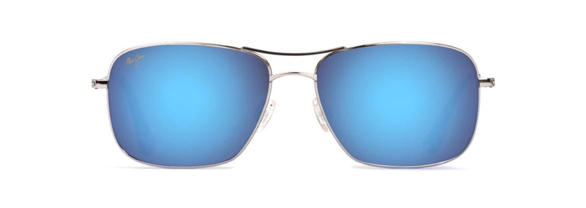 Maui Jim Wiki Wiki sunglasses in Silver - Blue Hawaii, front view