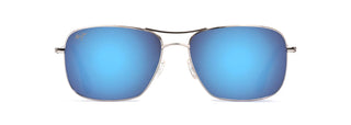 Maui Jim Wiki Wiki sunglasses in Silver - Blue Hawaii, front view