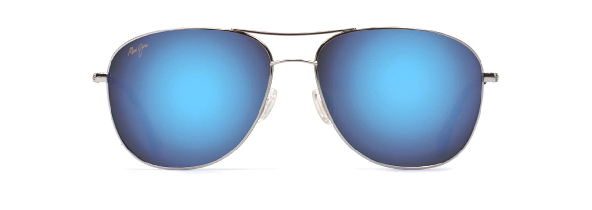 Maui Jim Cliff House sunglasses in Silver - Blue Hawaii, front view