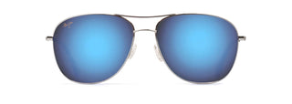 Maui Jim Cliff House sunglasses in Silver - Blue Hawaii, front view