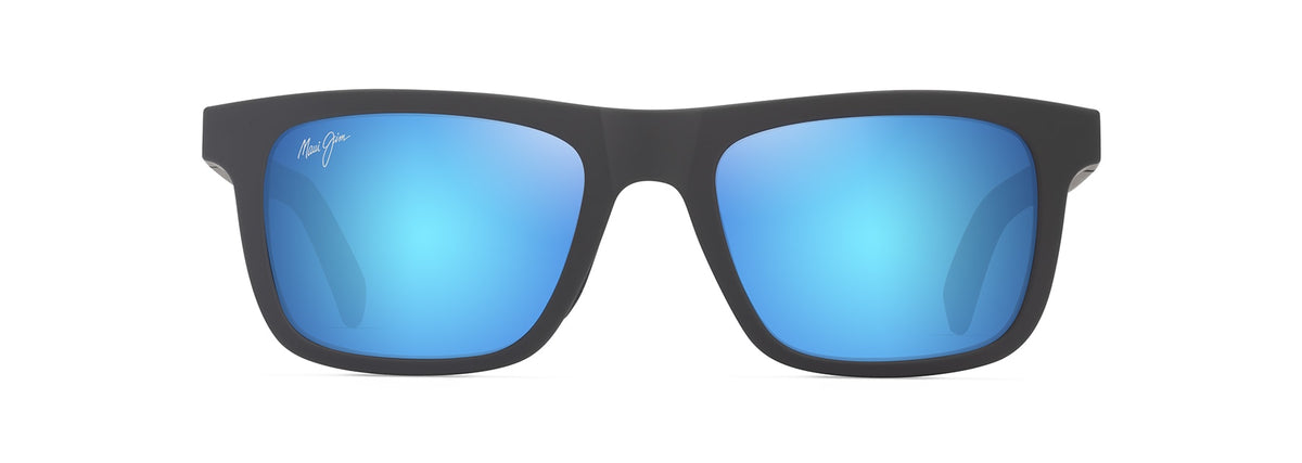 Maui Jim Moaka sunglasses in Matte Solid Grey, front view