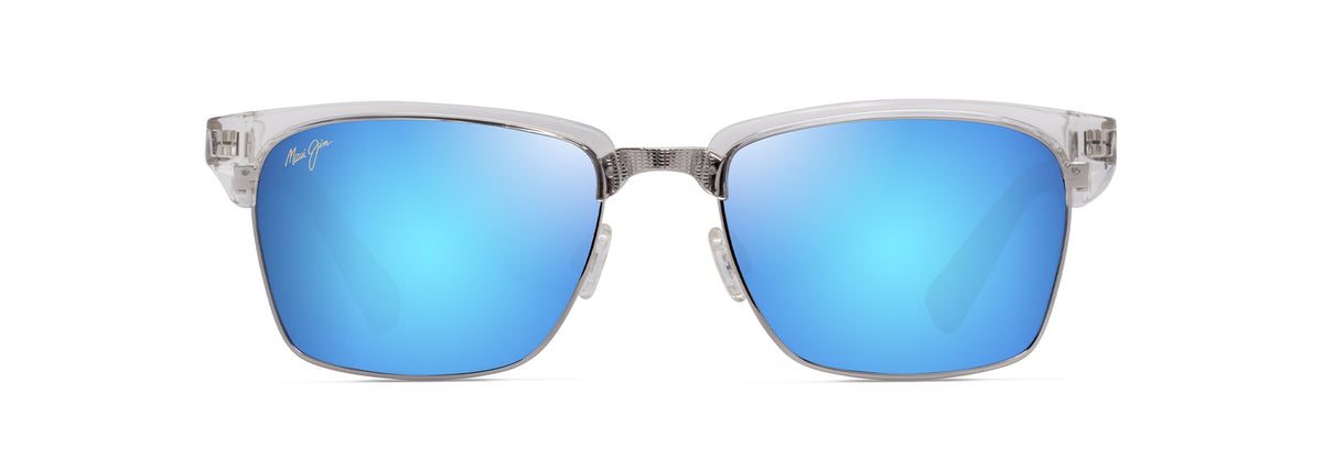 Maui Jim Kawika XL sunglasses in Shiny Crystal, front view