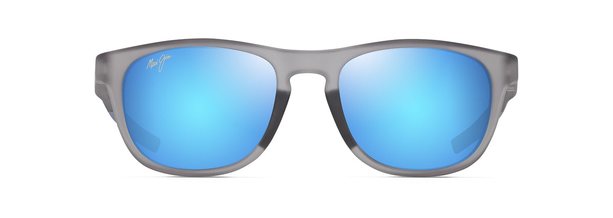 Maui Jim Melemele sunglasses in Matte Transparent Grey, front view