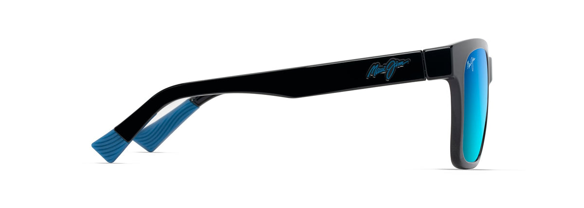 Maui Jim Punikai sunglasses in Shiny Black, side view