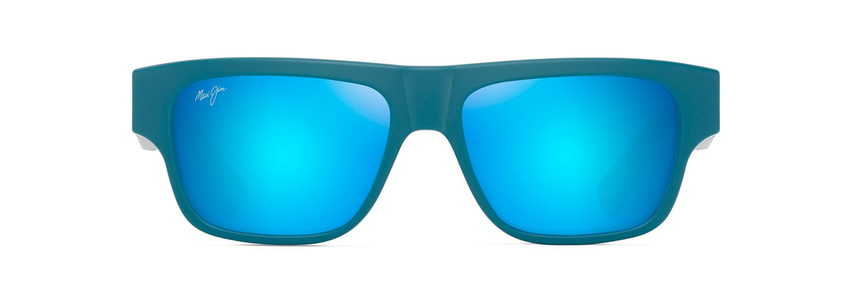 Maui Jim Kōkua sunglasses in Matte Petrol Blue, front view