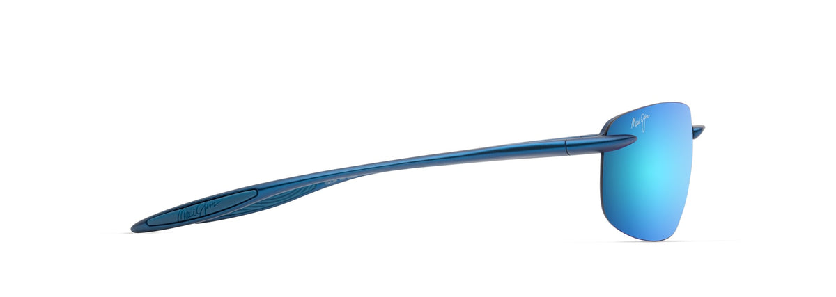 Maui Jim Hookipa Ultra sunglasses in Matte Metallic Blue, side view